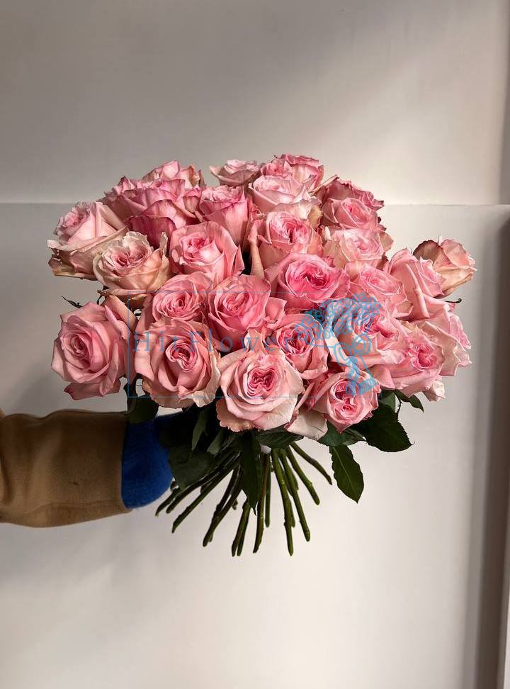 Букет два сердца Букет роз Два сердца